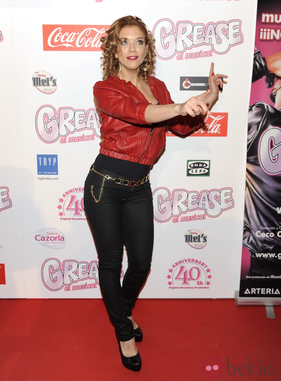 Beatriz Trapote en el estreno de 'Grease'