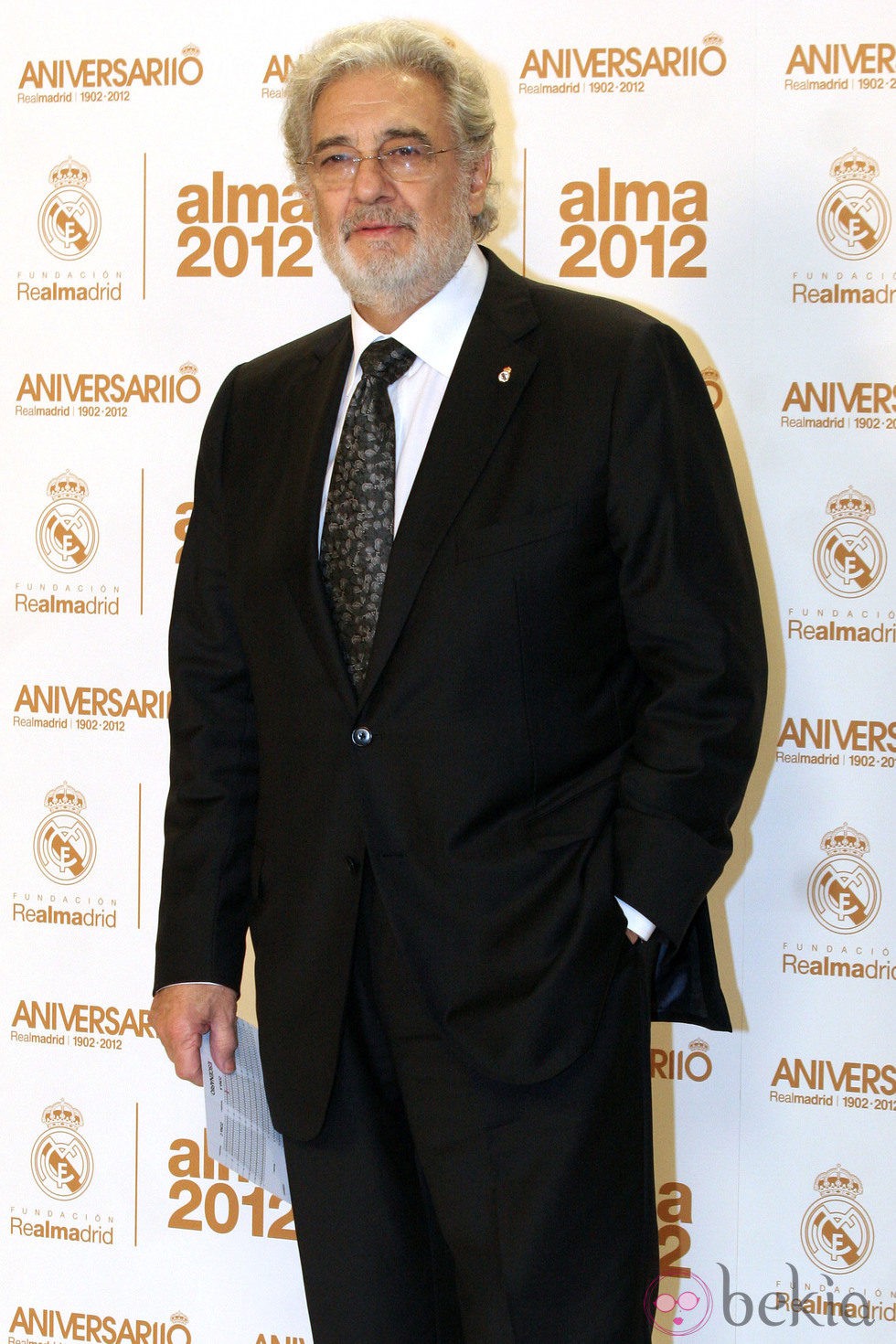 Plácido Domingo en los premios Alma 2012 de la Fundación del Real Madrid