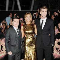 Josh Hutcherson, Jennifer Lawrence y Liam Hemsworth estrenan 'Los juegos del hambre'