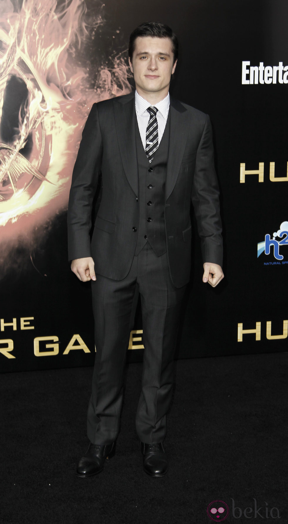 Josh Hutcherson en el estreno de 'Los juegos del hambre' en Los Ángeles