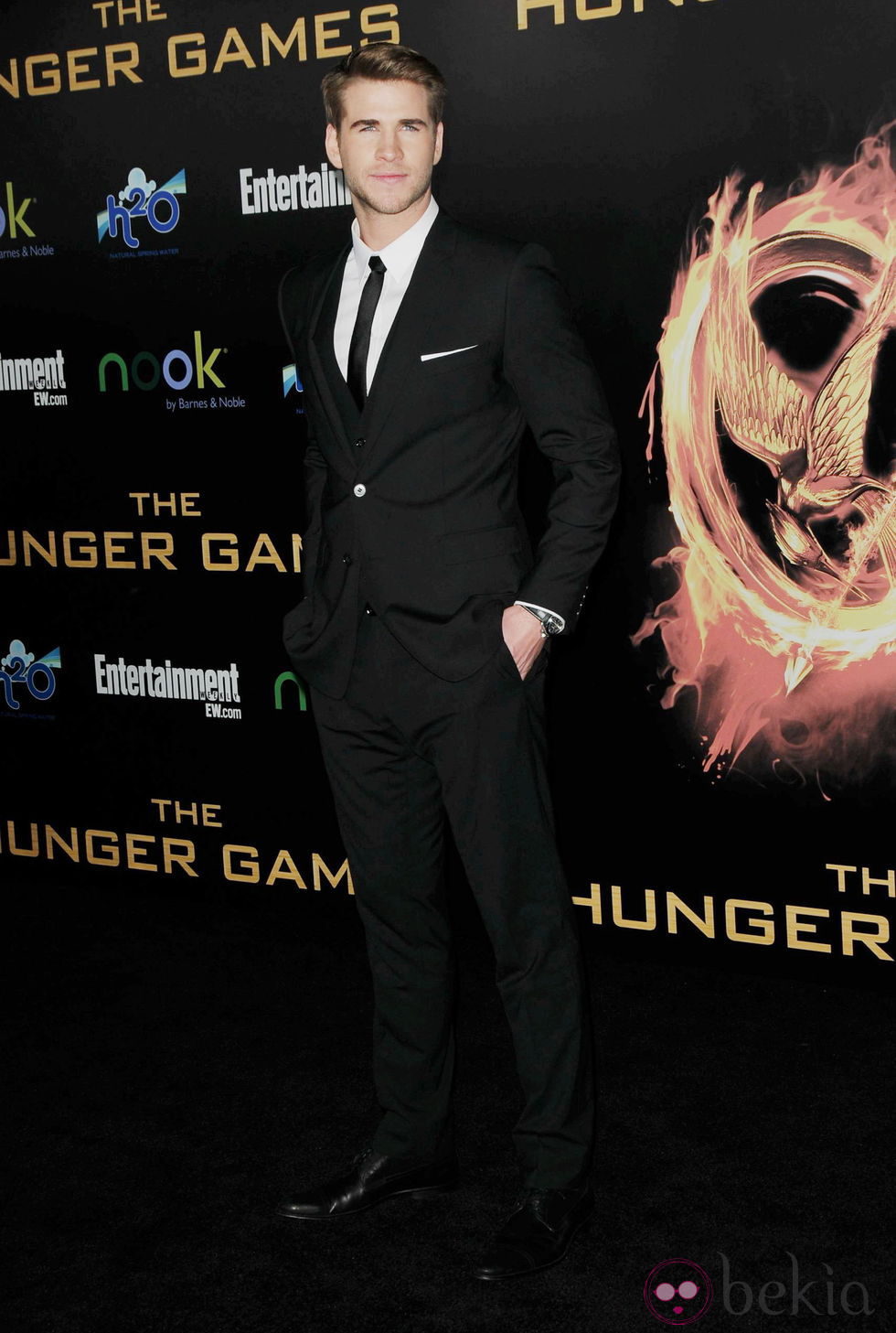 Liam Hemsworth en el estreno de 'Los juegos del hambre' en Los Ángeles