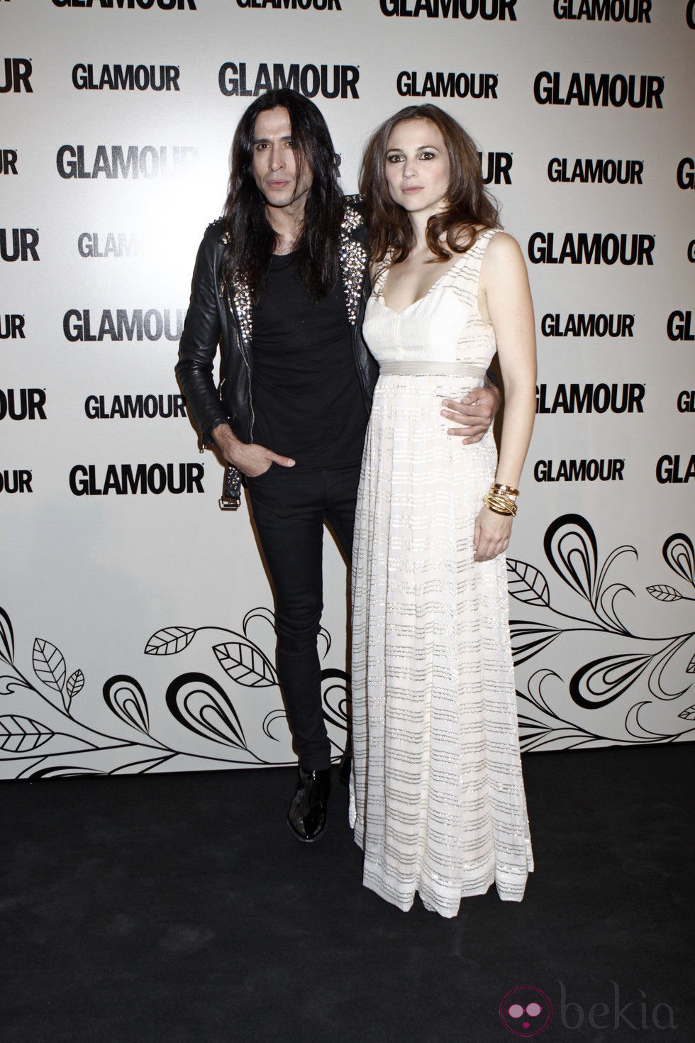 Leonor Watling y Mario Vaquerizo en la décima edición de los Premios Glamour