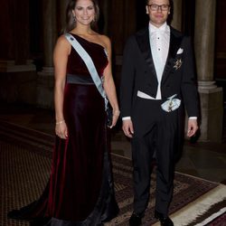 Magdalena de Suecia y el Príncipe Daniel en una cena de gala en Estocolmo