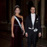 Magdalena de Suecia y el Príncipe Daniel en una cena de gala en Estocolmo