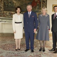 Silvia de Suecia, Carlos de Inglaterra, la Duquesa de Cornualles y Carlos Felipe de Suecia