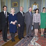 La Familia Real Sueca, el Príncipe de Gales y la Duquesa de Cornualles