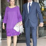 Cristina de Borbón-Dos Sicilias y Pedro López Quesada en la boda de Álvaro Fuster