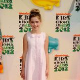 Kiernan Shipka en los Nickelodeon Kids' Choice Awards 2012