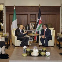 Abdalá y Rania de Jordania junto al Presidente de Italia y su esposa