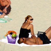 Beyoncé y Jay-Z en la playa de San Bartolomé tras convertirse en padres