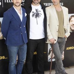 Diego Martín, Alberto Lozano y Ernesto Alterio en la presentación de 'Amigos'