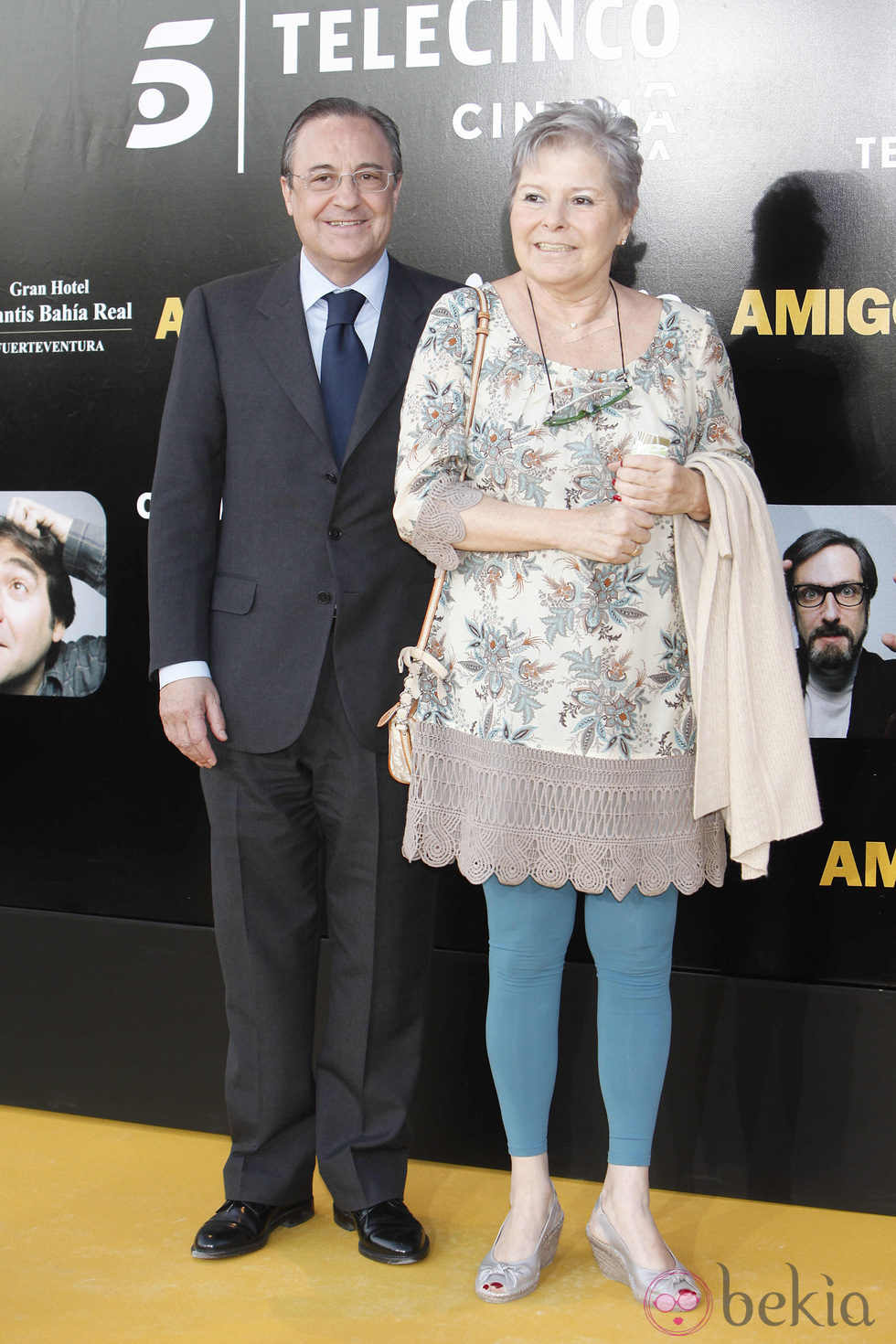 Florentino Pérez en el estreno de 'Amigos'