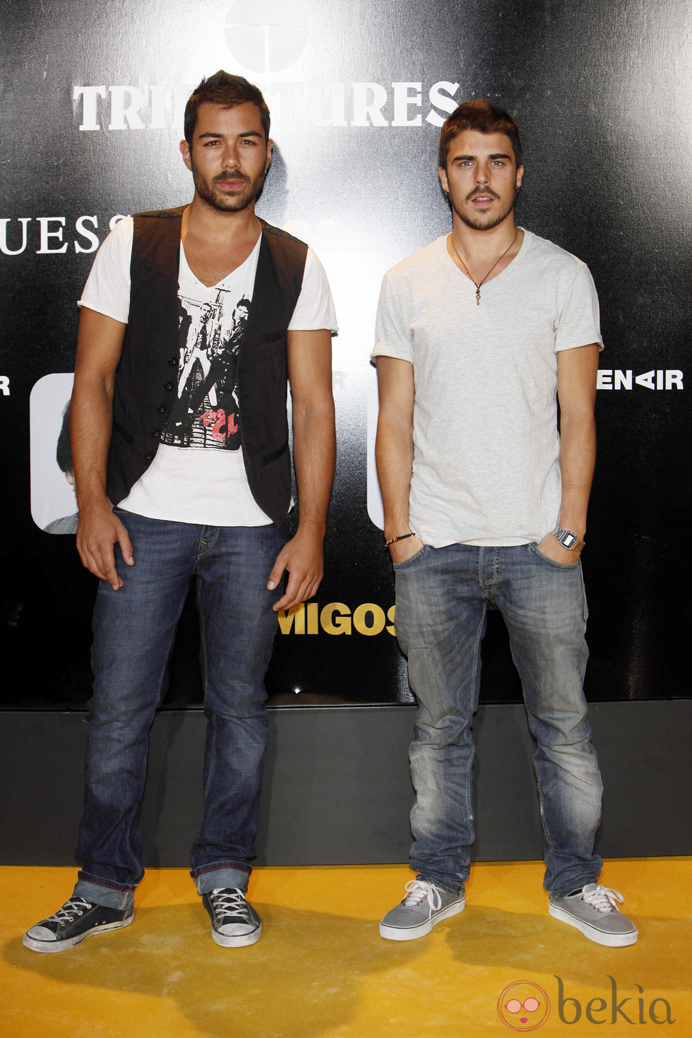 David Seijo y Javier Hernández de 'El Barco' en el estreno de 'Amigos'