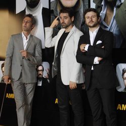Ernesto Alterio, Alberto Lozano y Diego Martín en el estreno de 'Amigos'