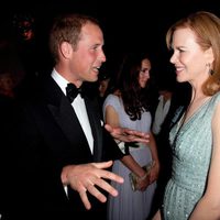 El príncipe Guillermo y Nicole Kidman en los BAFTA Brits