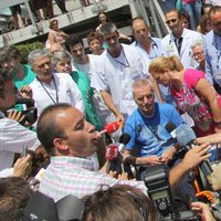 Ortega Cano habla con la prensa