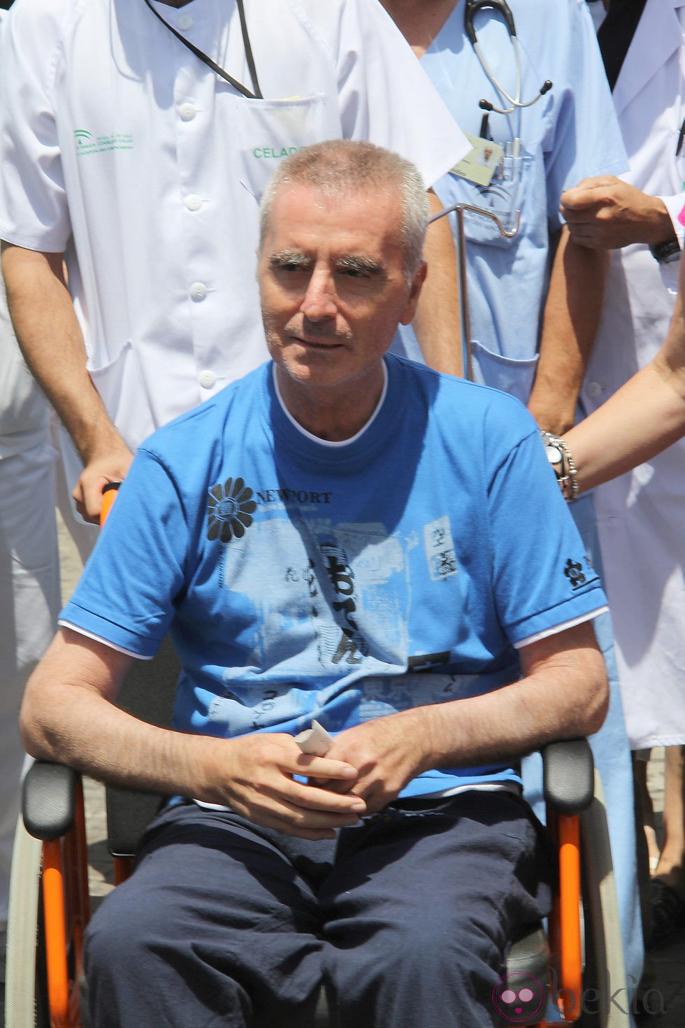 José Ortega Cano en silla de ruedas