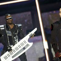 Taboo de Black Eyed Peas durante su concierto en Madrid