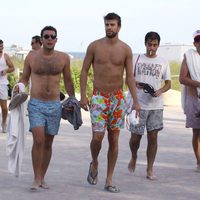 Gerard Piqué y sus amigos en Miami