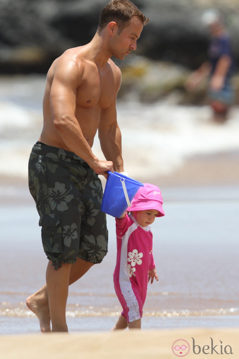 Joey Lawrence y su hija pequeña de vacaciones en Hawai