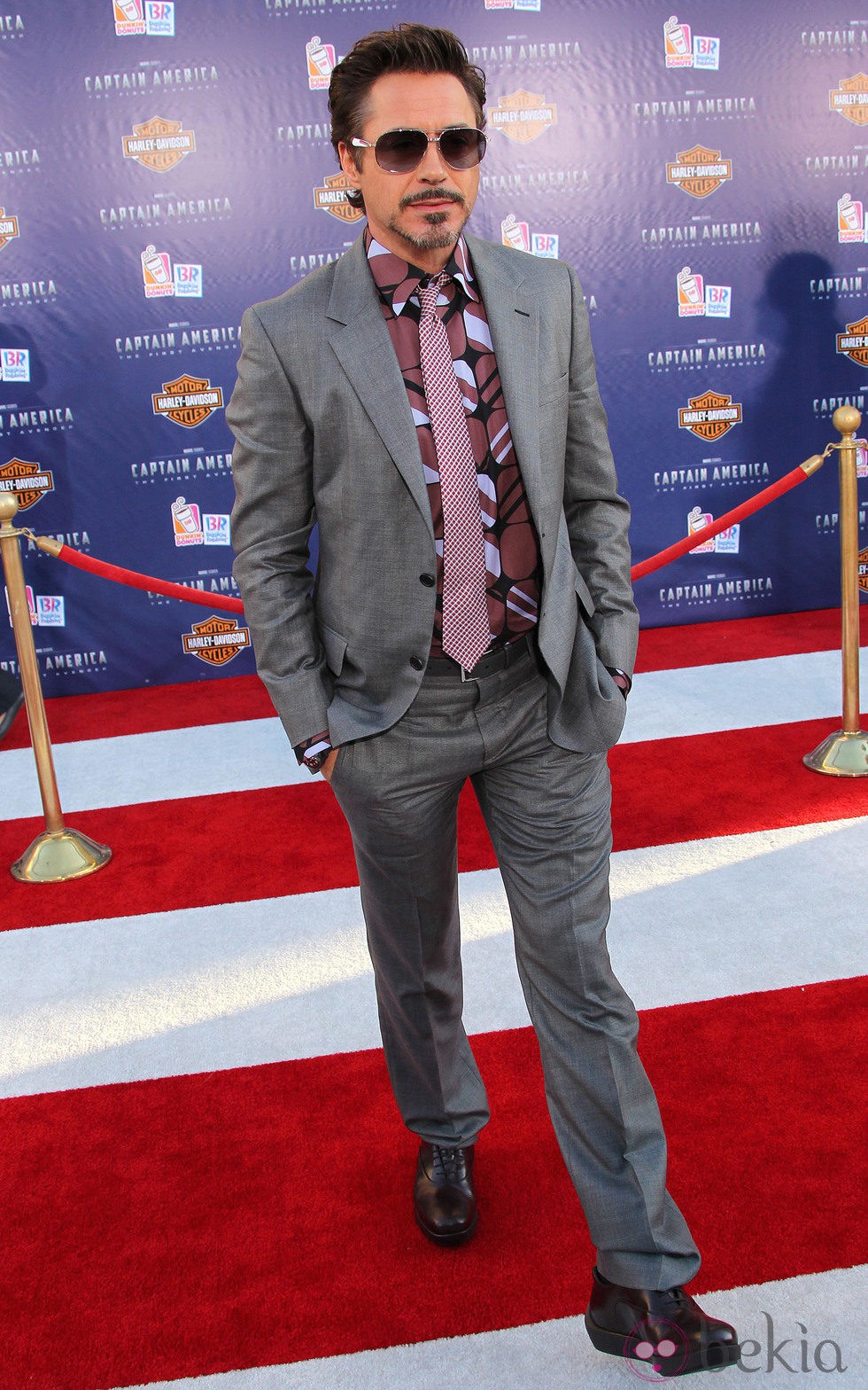Robert Downey Jr. en la premiere en Los Angeles de 'Capitán América: El primer vengador'