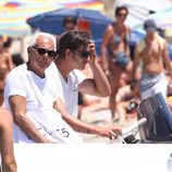 Giorgio Armani y un amigo disfrutan de unas vacaciones en Formentera
