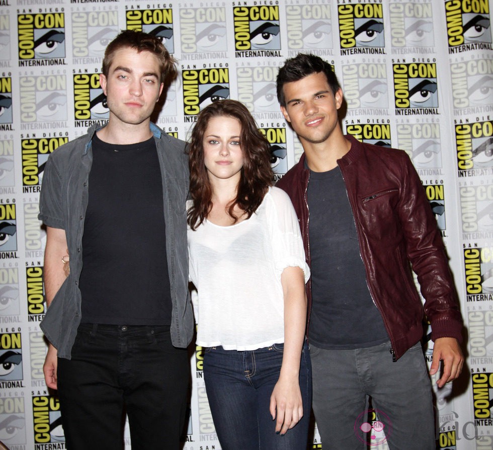 Robert Pattinson, Kristen Stewart y Taylor Lautner en Comic-Con 2011