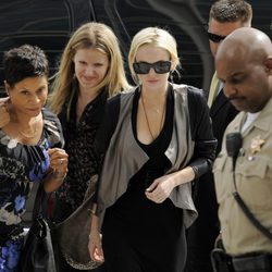 Lindsay Lohan a su llegada a los juzgados de Los Angeles para revisar su caso