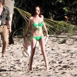 Kristen Stewart en bikini en el rodaje de 'Amanecer'