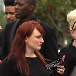 Kelly Osbourne en el funeral de Amy Winehouse