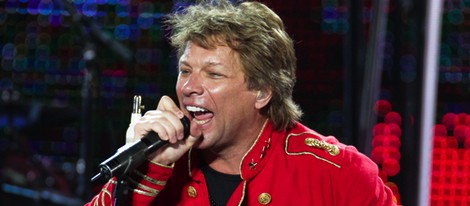Bon Jovi durante el concierto que ofreció en Barcelona