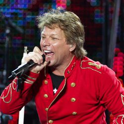 Bon Jovi durante el concierto que ofreció en Barcelona