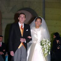 Fernando Gómez-Acebo y Mónica Martín Luque el día de su boda