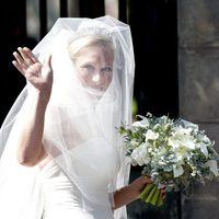 Zara Phillips vestida de novia