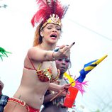 Rihanna maleducada en el Barbados Kadooment Day Parade