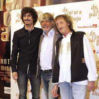 Antonio Pagudo, Ricardo Arroyo y Eduardo Gómez en el estreno de 'De cintura para abajo'