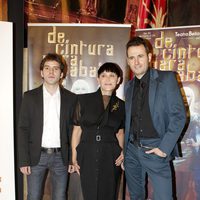 Jorge Monje, Antonia San Juan y Luis Miguel Seguí en el estreno de 'De cintura para abajo'