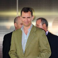El Príncipe Felipe a su salida del Hospital San José de Madrid