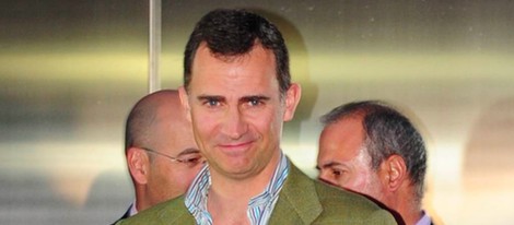 El Príncipe Felipe a su salida del Hospital San José de Madrid