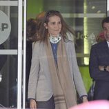 La Infanta Elena a su salida del Hospital San José de Madrid