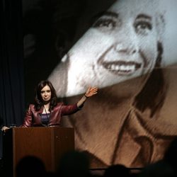 Cristina Kirchner en el homenaje de Eva Perón