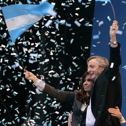 Cristina Kirchner con su marido Néstor Kirchner