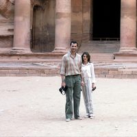 Los Príncipes de Asturias de luna de miel en Petra