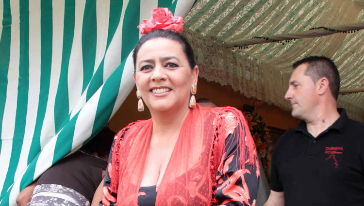 María del Monte en la Feria de Abril de Sevilla 2012