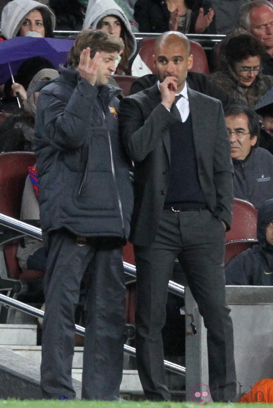 Tito Vilanova y Pep Guardiola