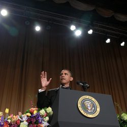 Barack Obama en la cena de corresponsales de la Casa Blanca