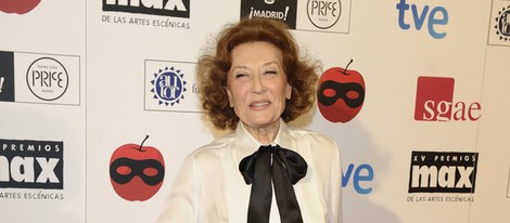 Julia Gutiérrez Caba en la entrega de los Premios Max de Teatro 2012