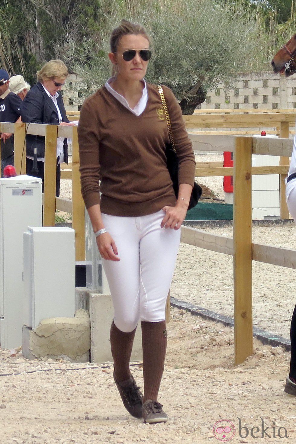 Marta Ortega en el Campeonato Internacional de Saltos de Oliva