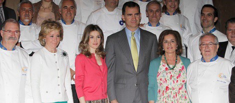 Pedro Subijana, Esperanza Aguirre, los Príncipes de Asturias, Ana Botella y Juan Mari Arzak