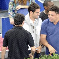 Ronaldo y Kaká en el Masters de Tenis de Madrid
